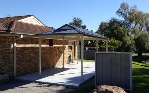 Dutch Gable roof on a carport